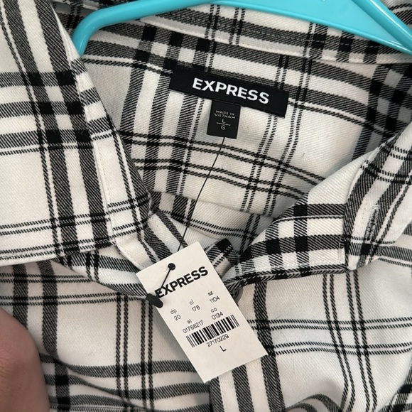 Express Plaid Flannel new w/tag - Picture 3 of 4
